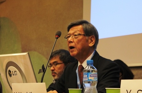 Governor Takeshi Onaga_HRC30_Militarization and human rights violations in Okinawa, Japan_21092015